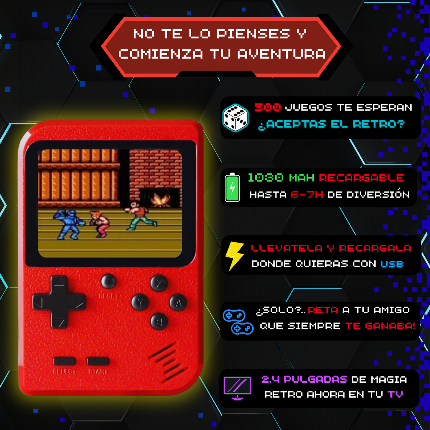 Consola Retro Portátil 90s